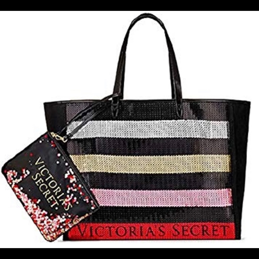 Sequin Tote & Small pouch